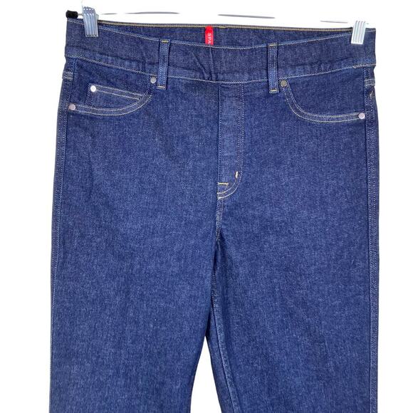 Spanx Sz XL SPANXshape EveryWear Kick Flare Jeans Raw Indigo Pull-on Stretchy 16 - Picture 3 of 16